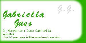 gabriella guss business card